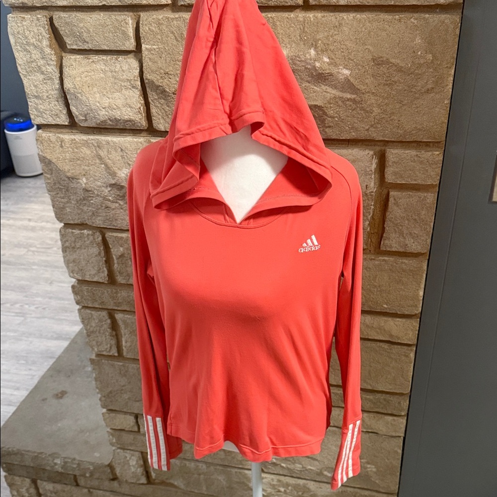 Adidas Women's Bright Coral Hoodie